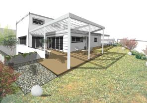 Maison contemporaine bioclimatique