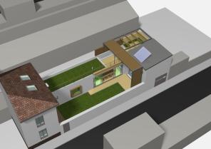 Extension d'une maison sur jardin