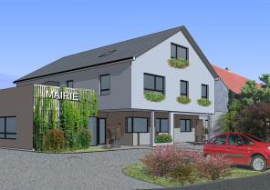 Construction de la mairie de Durstel avec 3 logements. DURSTEL. En cours