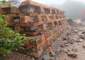 Porte du Rebout - bastion nord en chantier