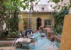 Maison en fond de jardin