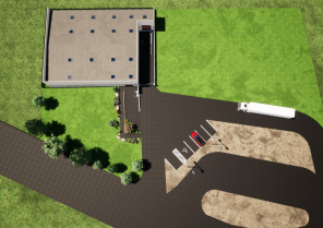 Plan Masse Zone artisanal MENIGOUTE , LOCAL DE STOCKAGE ALP Architecture NIORT