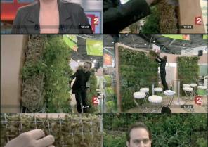 En 2007, JF Daures présente le mur végétal au JT de France 2 avec Elise Lucet