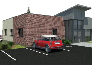 Perspective sur entrée du public