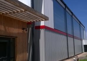 L'entrée en façade Est