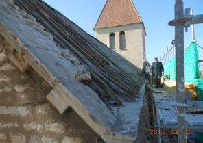 clocher terminé en 2013- tranche 2 nef et choeur