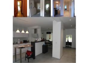 Espace jour, avant, pendant et après travaux