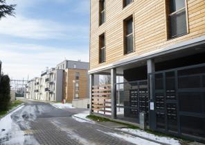 Projet de 47 logements collectifs - Murs en maçonnerie - dalles béton - Habillage façades enduit ou / et bardage bois