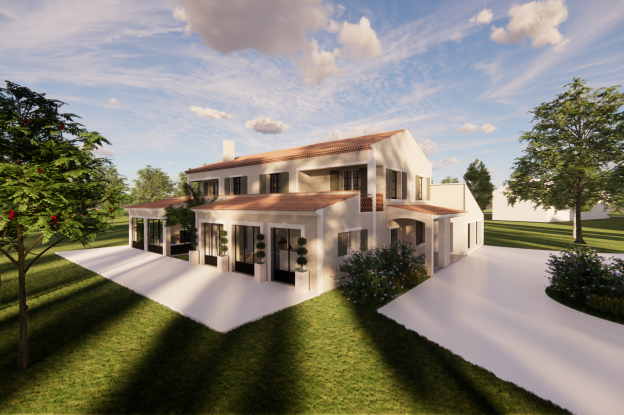 Vue extérieure de la maison