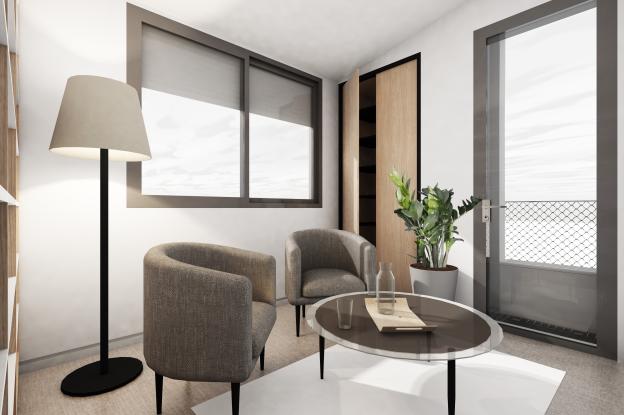 Pièce jouissant d'une double orientation (Sud et Ouest) pour un espace "cosy" de