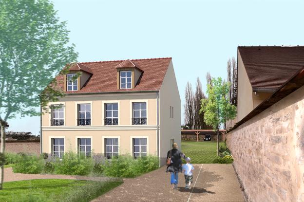 Petit collectif créé en arrière de parcelle