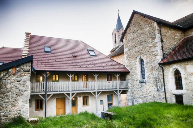 Réhabilitation de l'ancien presbytère de Magnieu, vue globale, projet finalisé