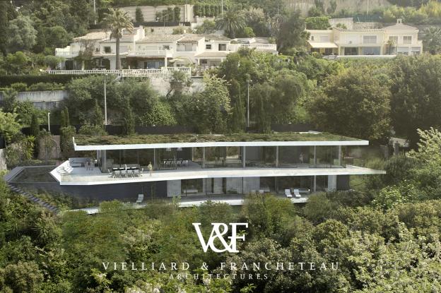 VIELLIARD FRANCHETEAU architectes villa contemporaine luxe Cannes
