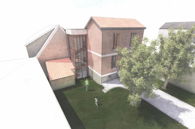 Façade bioclimatique côté Est