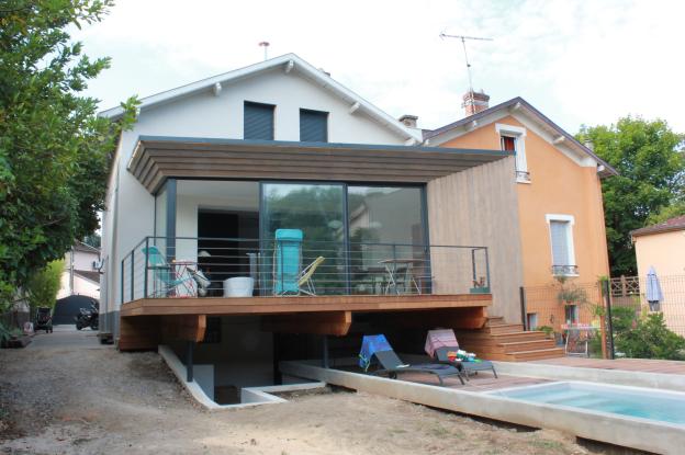 Cadrage depuis le jardin