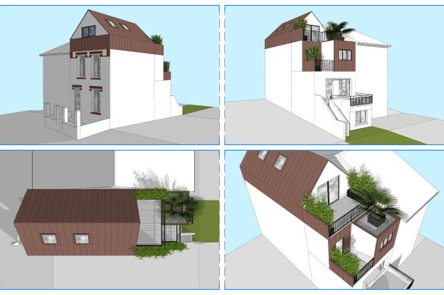 Vues 3d Projet D - non retenu (Extrait Étude de Faisabilité)