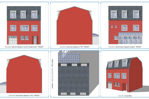 Façades & 3d (Extrait dossier Permis de Construire)