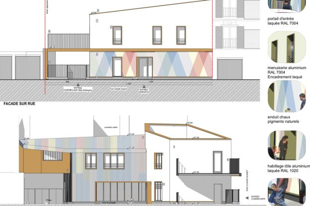 projet de façades et matériaux