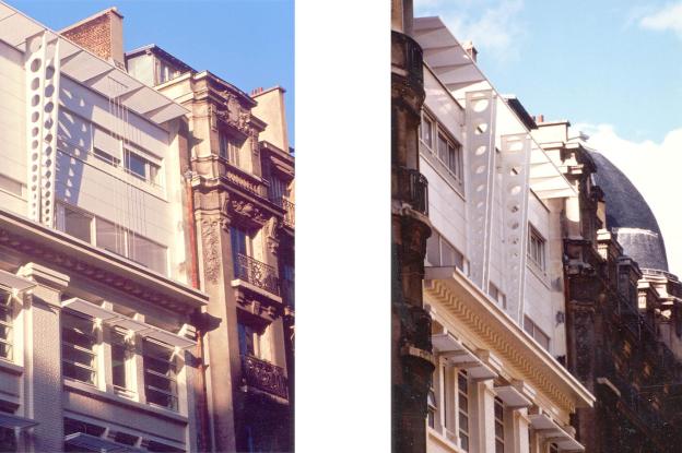 Détail façade rue du Laos 