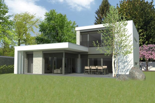 Façade jardin de jour
