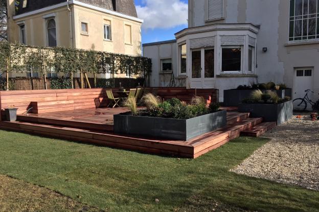 Photo après la création de la terrasse