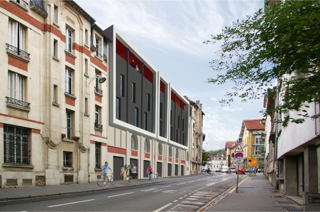 Perspective - Façade sur rue Baron Louis