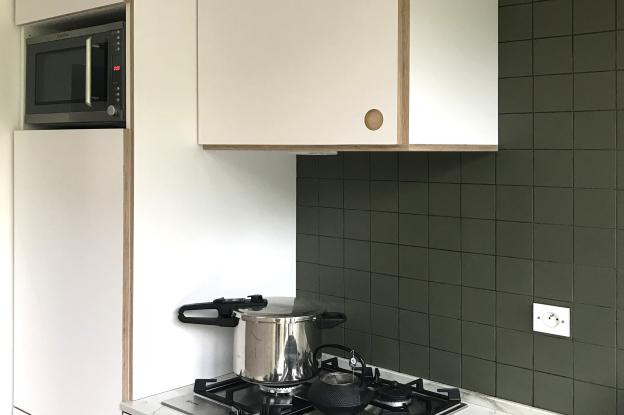 cuisine avec plan de travail en quartzite du brésil