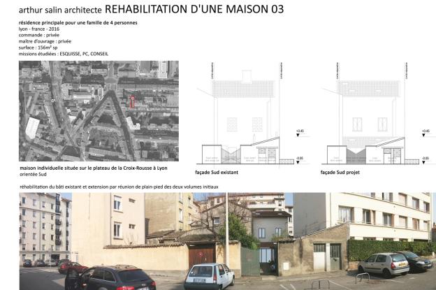 Extension maison+atelier Lyon04