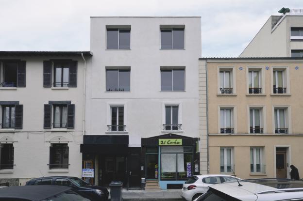 Façade sur la rue Carnot
