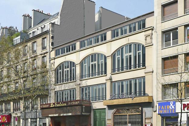 La façade sur boulevard après surélévation
