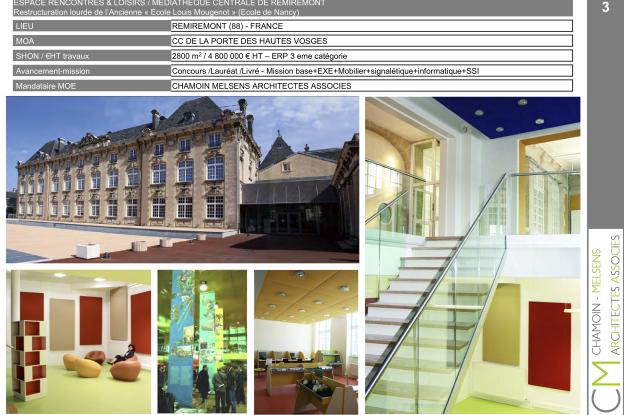 MEDIATHEQUE ET POLE ENFANCE A REMIREMONT - Région Grand Est