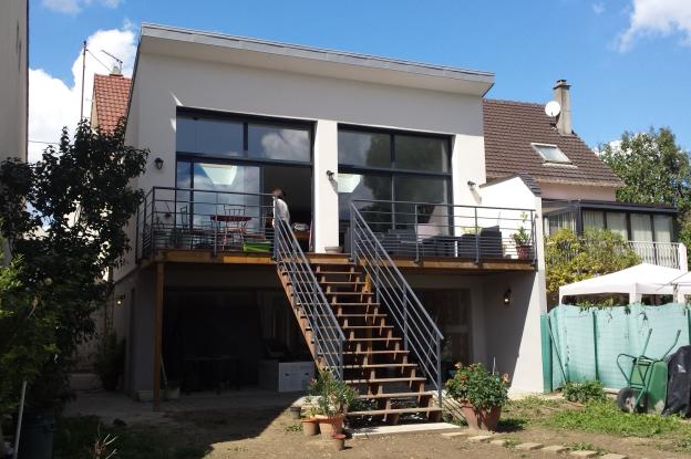 Extension maison cormeilles humbert architecte