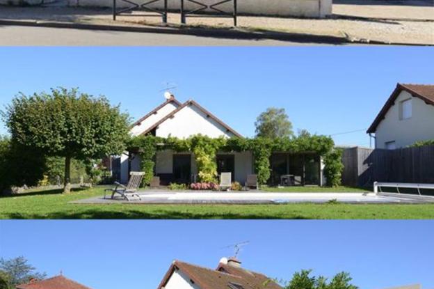 Garage en bois et pergola