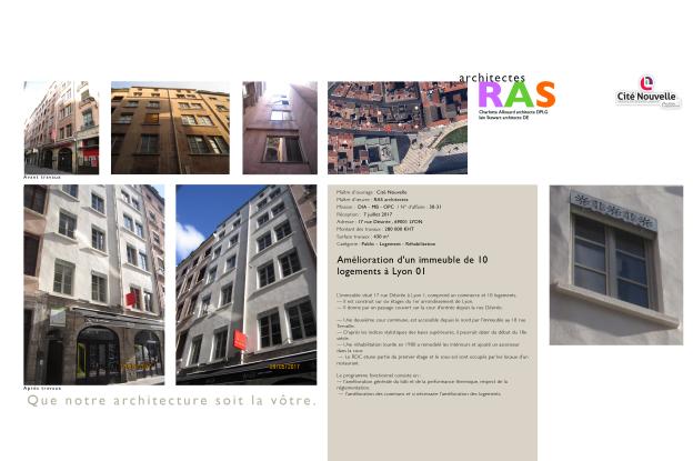 Amélioration d'un immeuble de 10 logements à Lyon 01