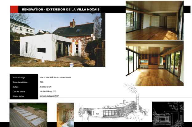 Rénovation et extension d'une maison d'habitation