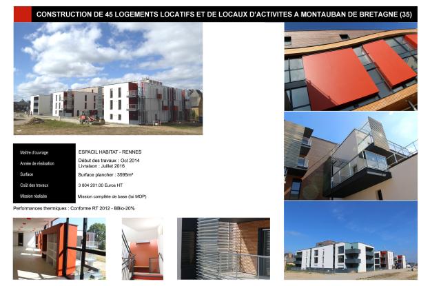 Construction d'un immeuble de 45 logements ESPACIL HABITAT