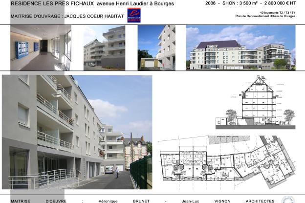 Construction de 40 logements, Résidence "Les Près Fichaux", Bourges (18)