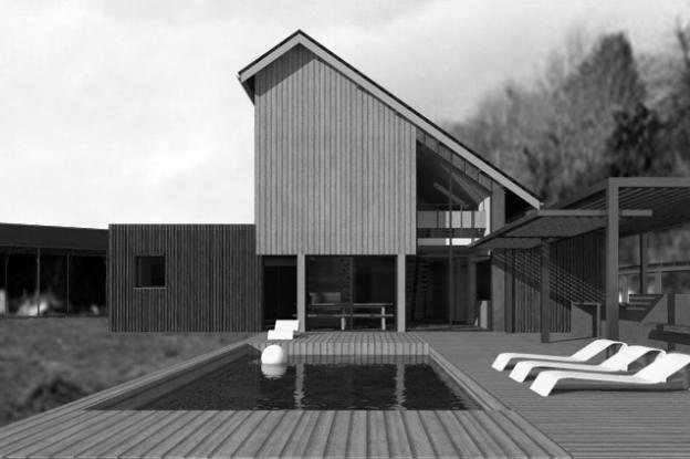 Maison de ville - bois et zinc