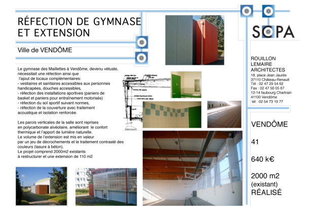 GYMNASE RÉNOVATION EXTENSION