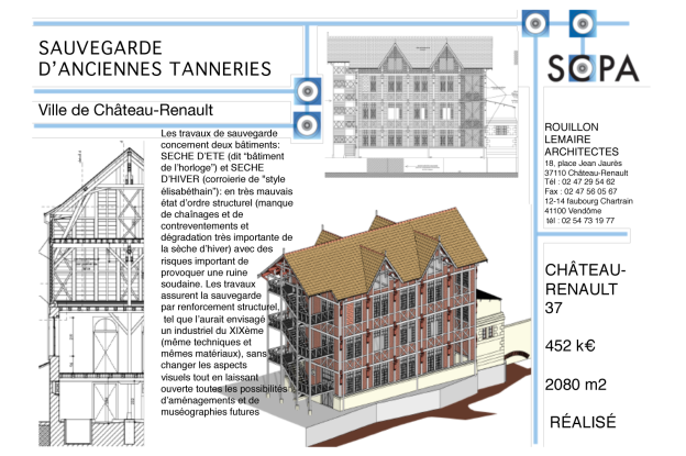 TRAVAUX DE SAUVEGARDE BÂTIMENT 19ème