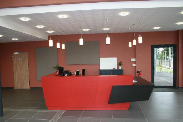 Hall d'entrée du centre de formation