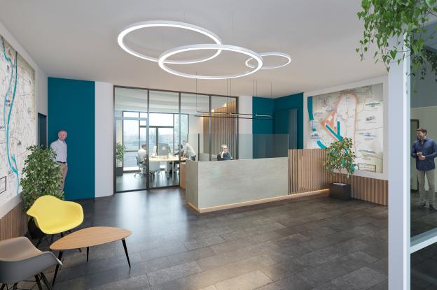 Rénovation de bureaux à Lyon, création d'un lieu d'accueil