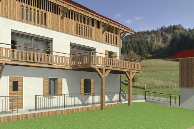 Rénovation d'un bâtiment traditionnel pour une transformation en habitation