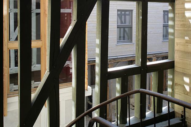 depuis l'escalier hélicoïdale