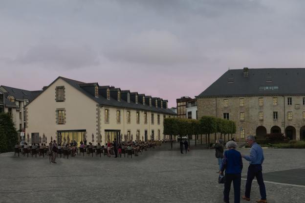 Vue depuis l'esplanade François Mitterrand