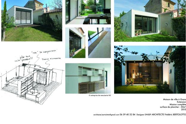 Extension d'une maison de ville