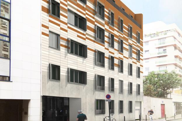 ITE sur façade rue Guyton de Morveau