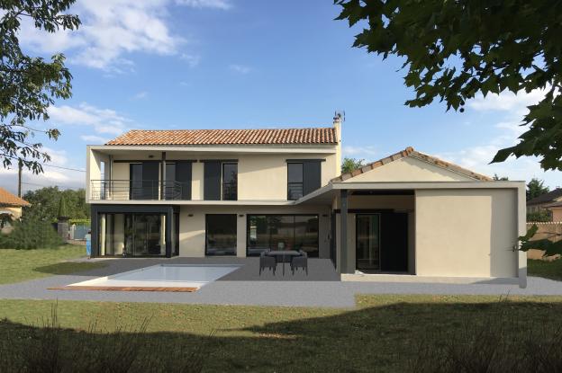 MOOVIS Architecte - Villa D2 - villa finie, côté jardin