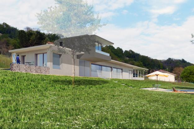 Une facade Sud ouverte sur la vallée et face au village de St Chef