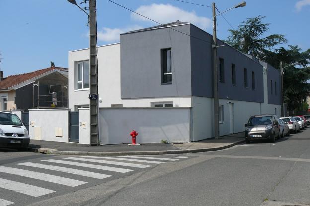 photo de la réalisation à l'angle rue des roses/rue Jules Guesde